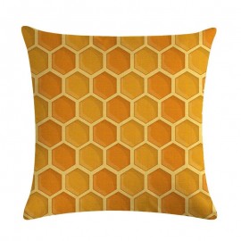 Housse de coussin carré avec motifs abeille - modele 10