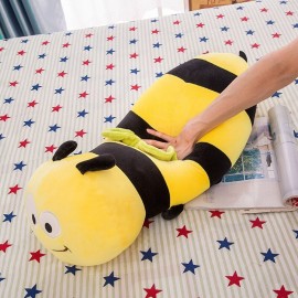 Peluche abeille oreiller ou coussin doux et mignon 3 tailles