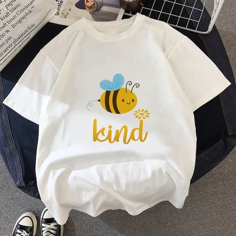 T-shirt abeilles à col rond pour femme Bee Kind