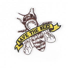 écusson abeille pour vêtements Save The Bees