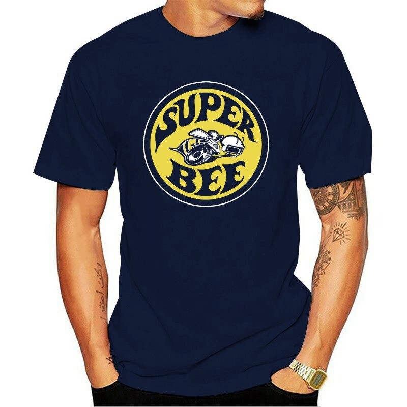 T-Shirt Homme Abeille Super Bee à manches courtes Bleu Marine