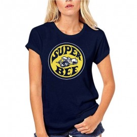 T-Shirt Femme Abeille Super Bee à manches courtes Bleu Marine