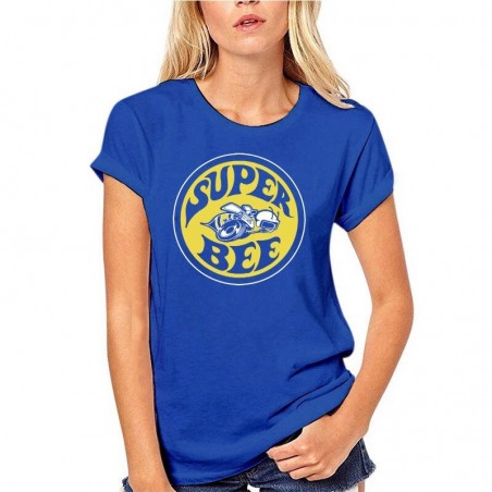 T-Shirt Femme Abeille Super Bee à manches courtes Bleu