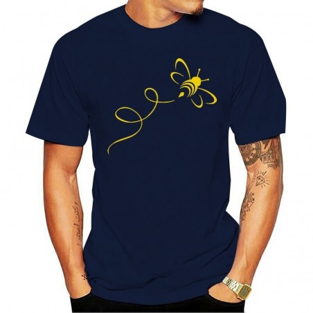 T-Shirt Abeille pour hommes Bumble Bee Bleu Marine