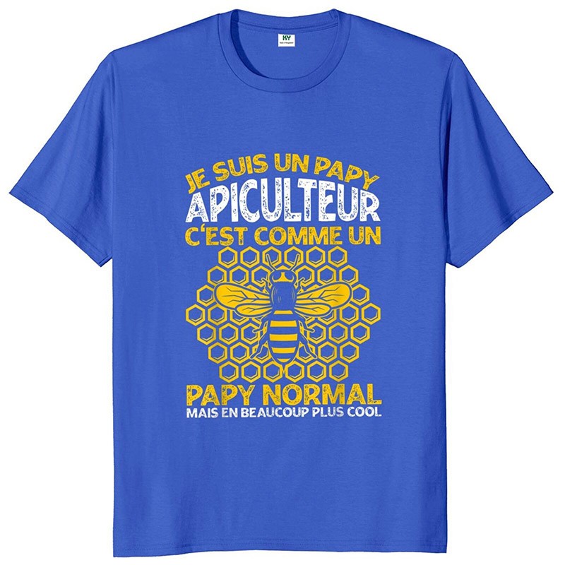 T-shirt Vintage Apiculteur Papy Apiculteur bleu