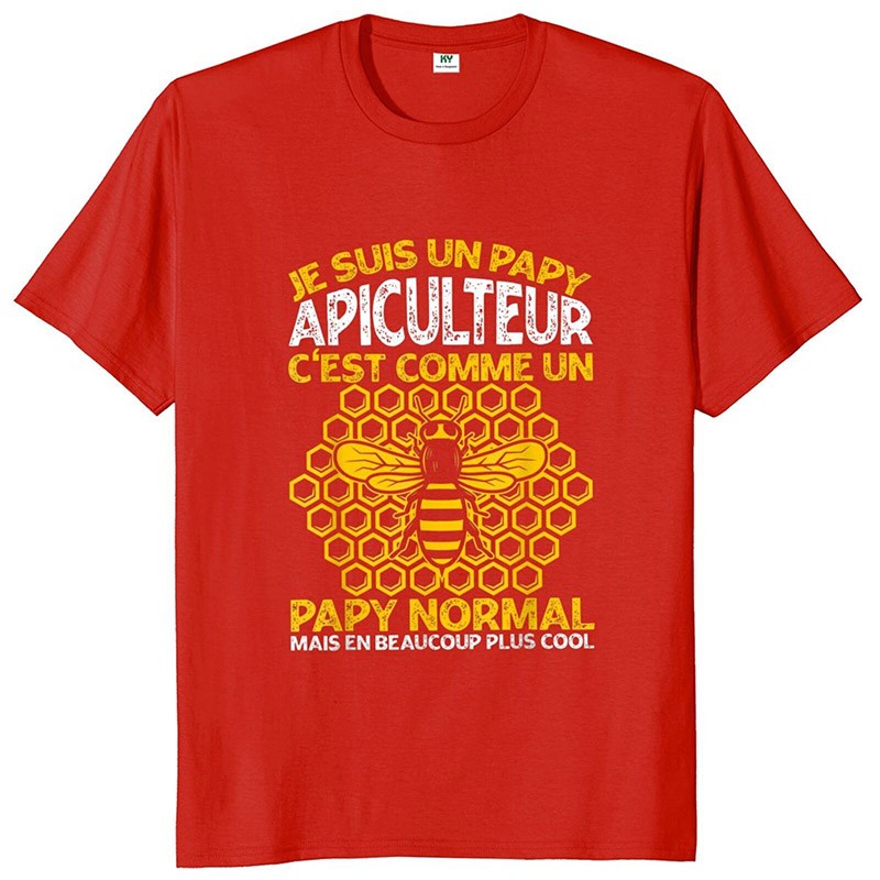T-shirt Vintage Apiculteur Papy Apiculteur rouge