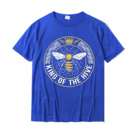 T-shirt Abeilles pour Homme King Of The Hive bleu