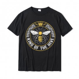 T-shirt Abeilles pour Homme King Of The Hive noir