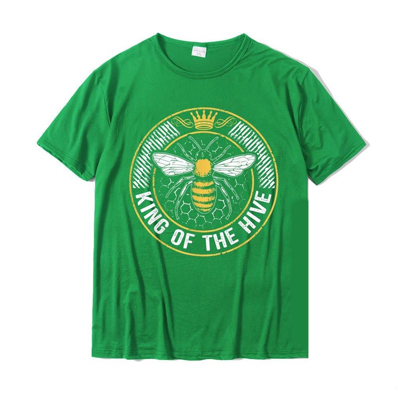 T-shirt Abeilles pour Homme King Of The Hive vert