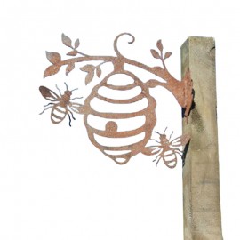 Mangifique décoration en nid d'abeille en métal décoration de jardin d'extérieur