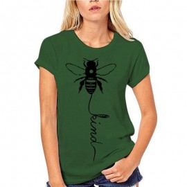 T-shirt Abeilles pour Femme Bee Kind vert