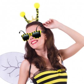 Serre-tête abeille avec pompons et lunettes