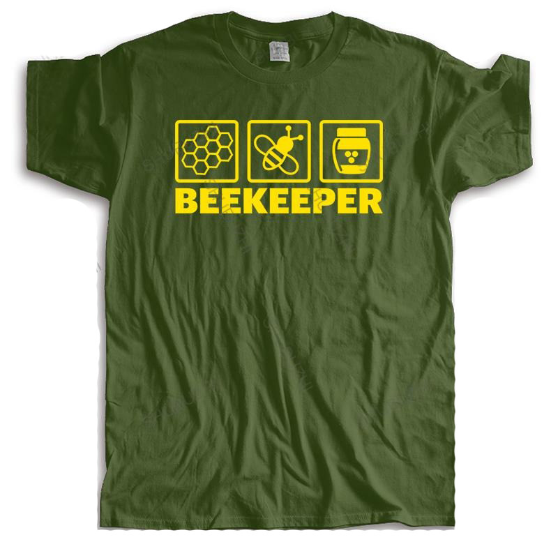 T-shirt Apiculteur pour homme vert kaki