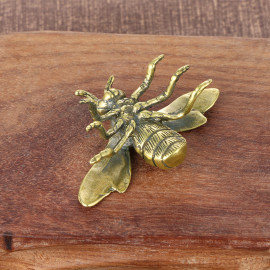 vue dessous Figurine d'abeille en bronze rétro