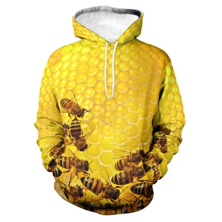 Hoodie coupe sport jaune abeille