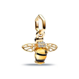 détails face Breloque abeille en or 14 carats