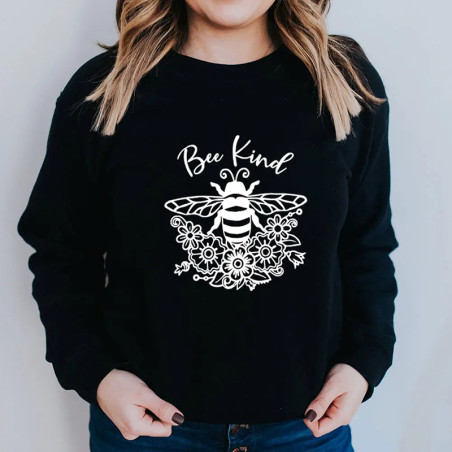 Sweatshirt Bee Kind abeille arty