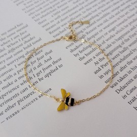 Magnifique Bracelet en argent Sterling S925 avec pendentif en forme de petite abeille