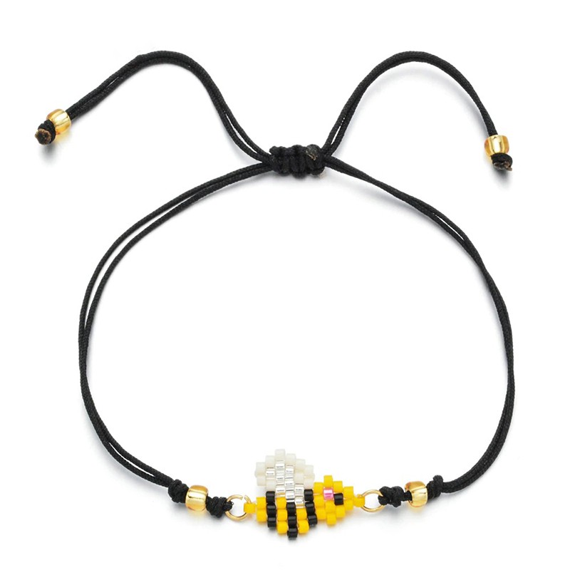 joli bracelet abeille perles fines fait à la main