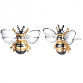 Boucles d'oreilles créatives en forme d'abeille
