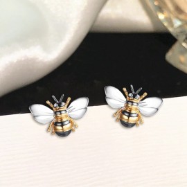 magnifiques Boucles d'oreilles en forme de petite abeille