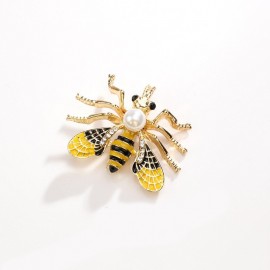 Broche insecte abeille en émail strass cristal modèle 5