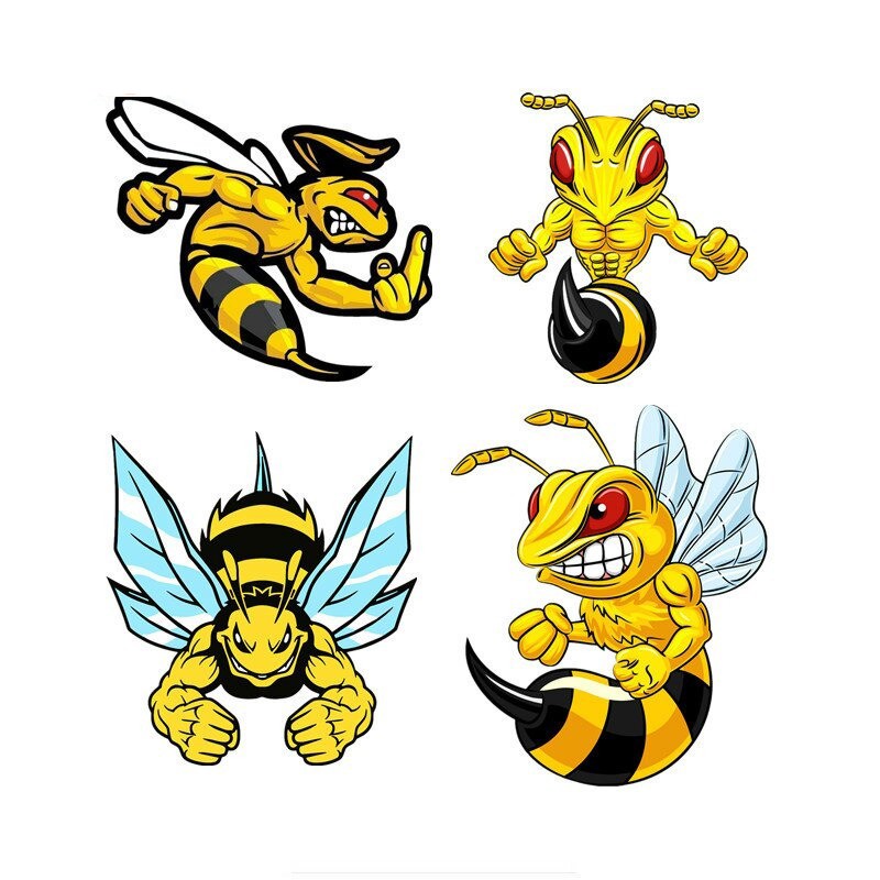 Autocollants abeille - bee killer - pour voiture ou moto