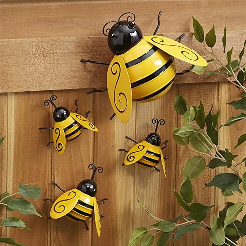 Piquets de jardin abeille, décoration printanière